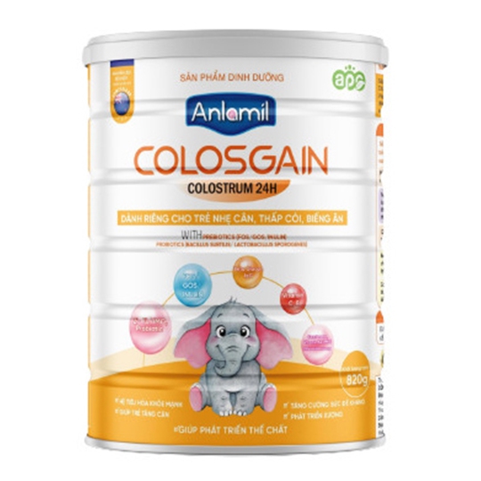 Anlamil COLOS GAIN Cho Trẻ Trên 1 Tuối Bị Thấp Còi  820g